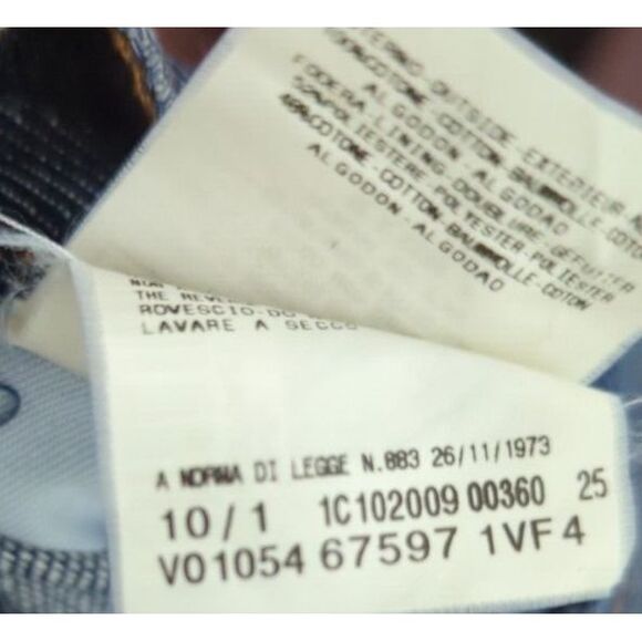 Just Cavali Ittierre Blue Distressed Denim Jeans Made in Italy Womens 28 42 - Picture 11 of 11